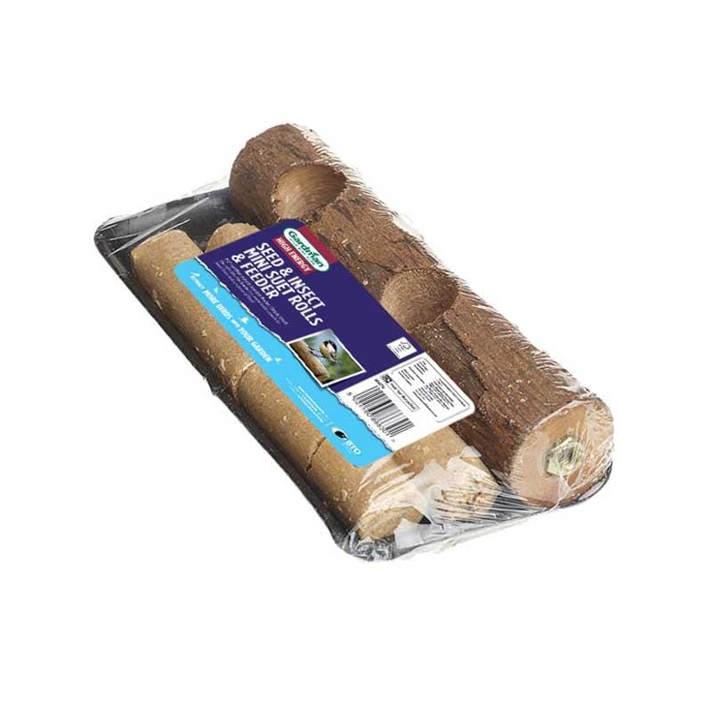 Gardman Seed and Mealworm Mini Suet Rolls and Feeder A04278 Trowell