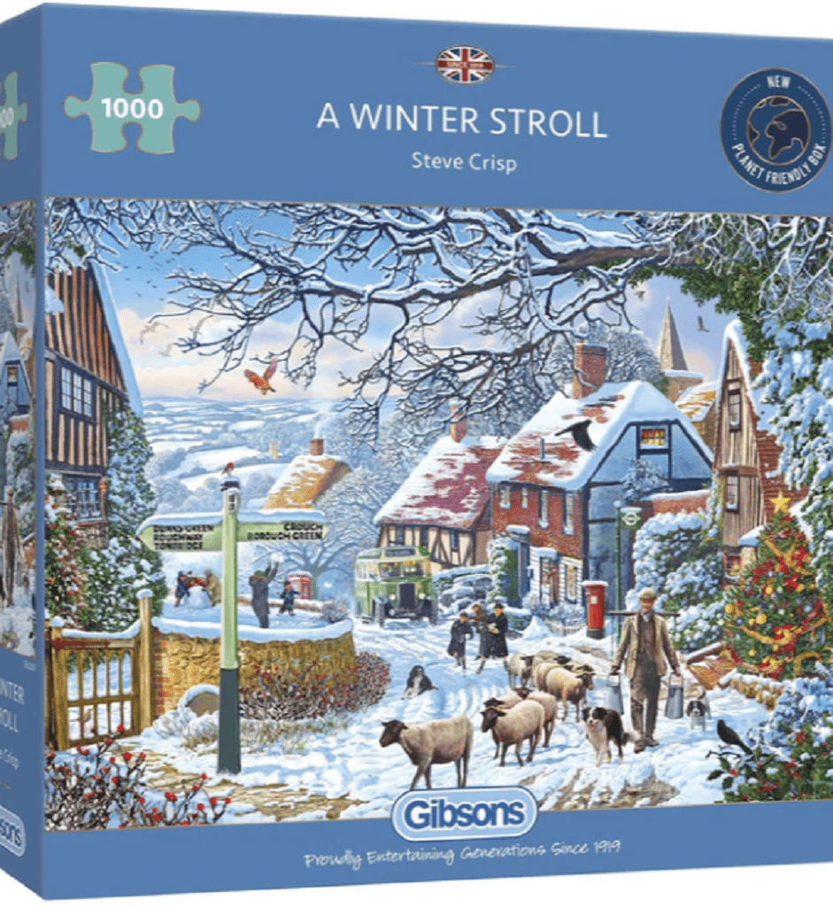 Gibsons jigsaw Gibsons A Winter Stroll Jigsaw 1000Pc