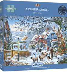 Gibsons jigsaw Gibsons A Winter Stroll Jigsaw 1000Pc