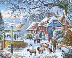 Gibsons jigsaw Gibsons A Winter Stroll Jigsaw 1000Pc