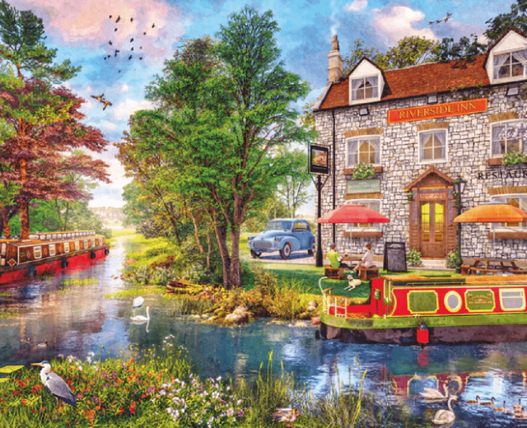 Gibsons Riverside Inn Jigsaw 1000pc Trowell Garden Centre