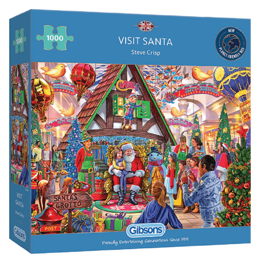 Gibsons jigsaw Gibsons Visit Santa Jigsaw 1000Pc
