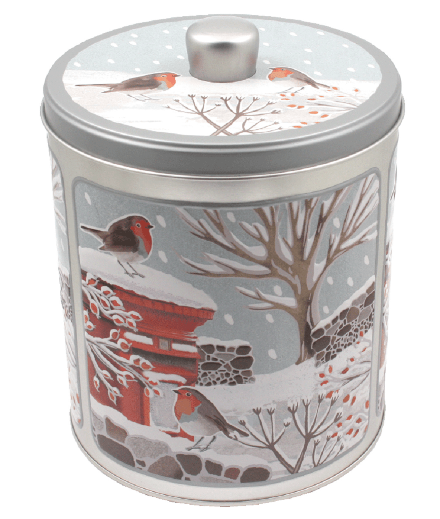 Brambles Biscuits Gift tins Grandma Wild's Embossed Robin Biscuit Tin