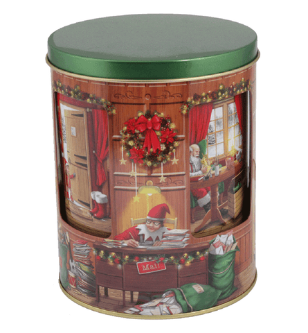 Brambles Grandma Wild's Shortbread Rotating Musical Elf Shop Biscuit Tin