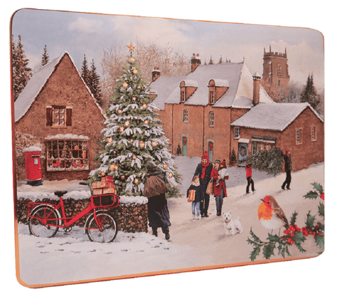 Brambles Confectionary Grandma Wild's Traditional Christmas Village Large Biscuit Tin