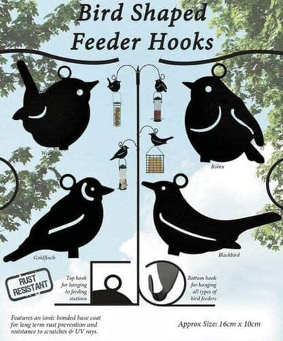 Green Jem Brackets & Hooks Green Jem Bird Feeder shaped hook