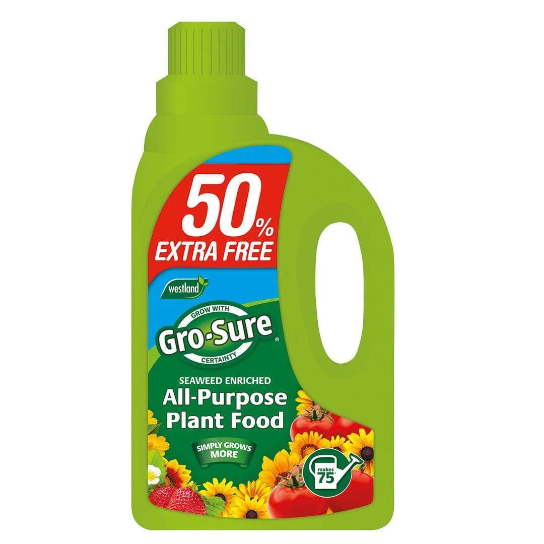 Westland Horticulture Garden Plant Feeds Gro-Sure All Purpose Plant Food 1L + 50% Extra