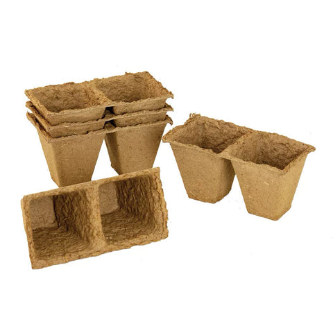 Westland Horticulture Fibre Pots Gro-Sure Fibre Pots Square 6cm Pack of 80