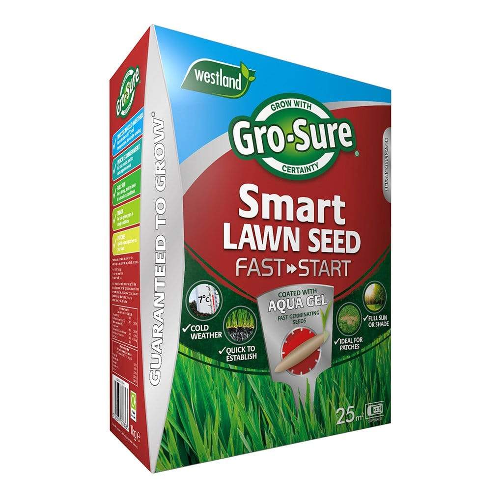 Westland Horticulture Lawn Care Products Gro-Sure Smart Lawn Seed Fast Start 25m2