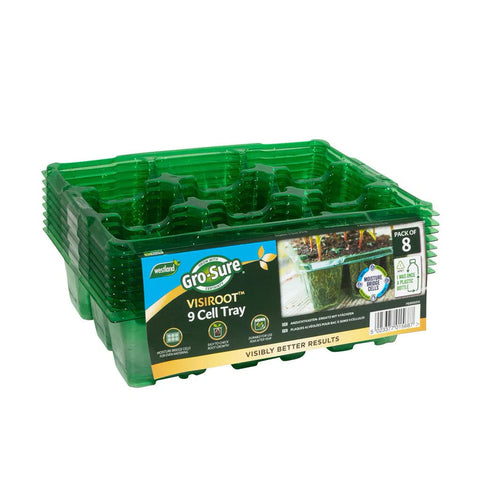 Westland Horticulture Seed Cells Gro-Sure Visiroot 12 Cell Tray 8 pack