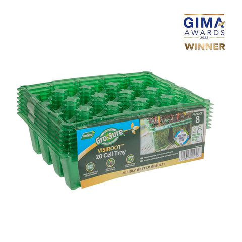 Westland Horticulture Seed Cells Gro-Sure Visiroot 20 Cell Tray 8 pack