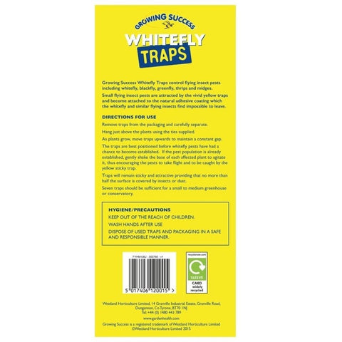 Growing Success Insect Control Growing Success Whitefly Traps 7 x Traps