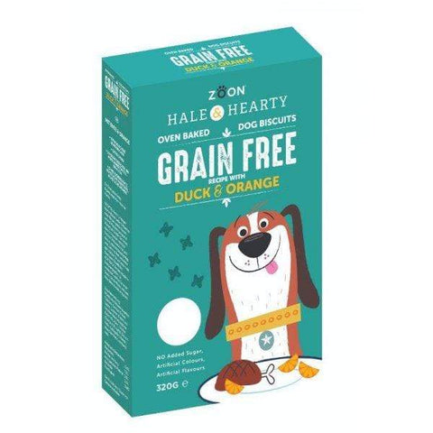Zoon Dry Dog Food Hale & Hearty Duck & Orange Grain-Free Dog Biscuits 320g
