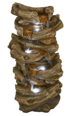 Aqua Creations Water Feature Hamac Solar Cheddar Woodland Falls Water Feature