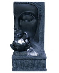 Aqua Creations Water Feature Hamac Solar Tranquil Buddha Wall Water Feature