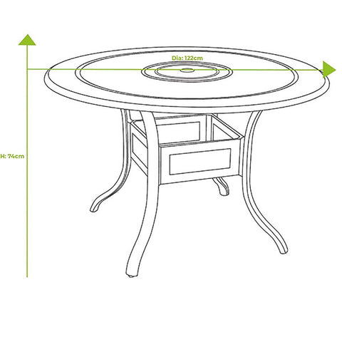 Hartman Garden Furniture Set Hartman Amalfi 4 Seat Round Set In Bronze