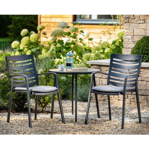 Hartman Garden Furniture Set Hartman Aurora Bistro Set In Carbon