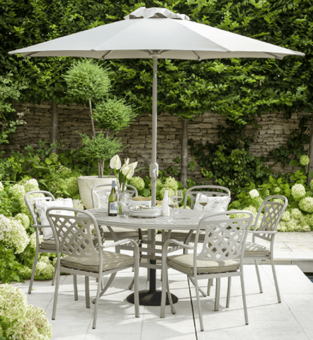 Trowell Garden Centre Hartman Berkeley 6 Seater Round Garden Furniture Set Maize