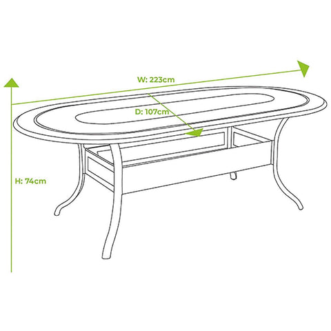 Hartman Garden Furniture Set Hartman Capri 6 Seat Oval Dining Set Antique Grey