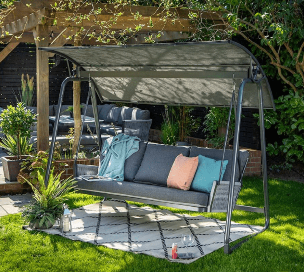 Hartman Garden Swing Hartman Dubai 3 Seat Swing Xerix/Slate Grey