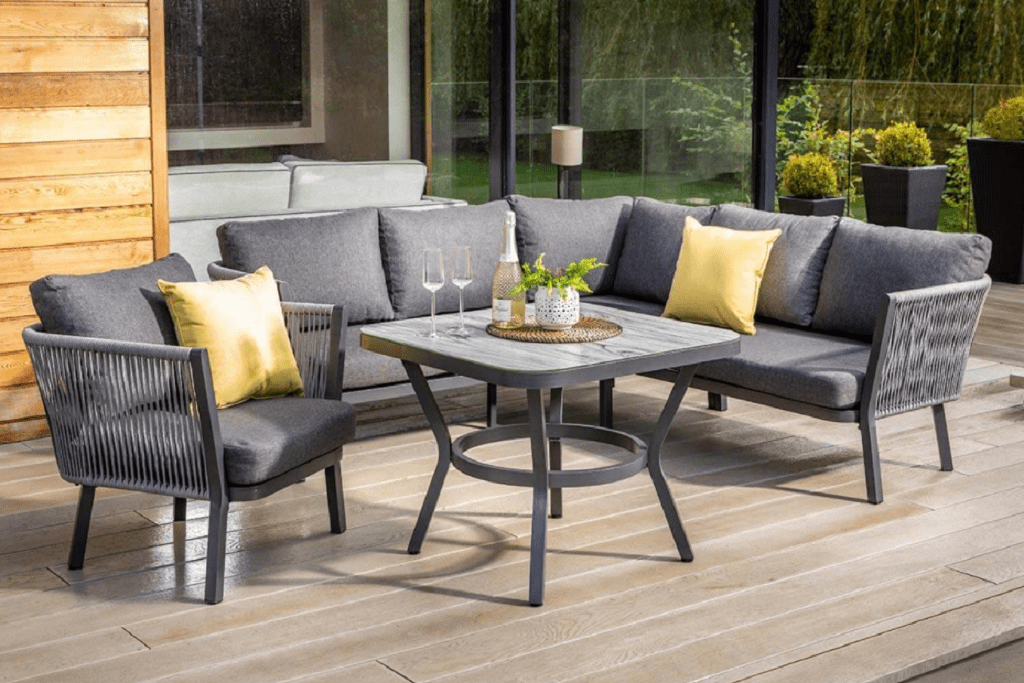 Hartman Garden Furniture Set Hartman Dubai Casual Square Corner Set Xerix/Slate Grey