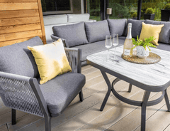 Hartman Garden Furniture Set Hartman Dubai Casual Square Corner Set Xerix/Slate Grey