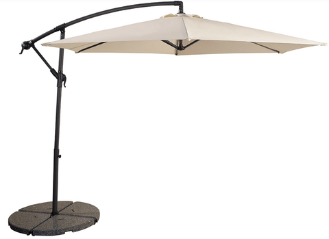 Hartman Garden Parasols Hartman Mediterranean 3m Parasol with Base Natural