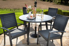 Hartman Garden Furniture Set Hartman Nuance 4 Seat Round Set Xerix/Zenith