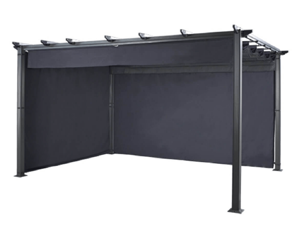 Hartman Garden Pergolas Hartman Roma Pergola Curtain Pack Grey 4x3m