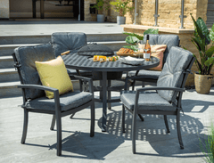 Hartman Garden Furniture Set Hartman Rosario 4 Seater Fire Pit Dining Set Grey