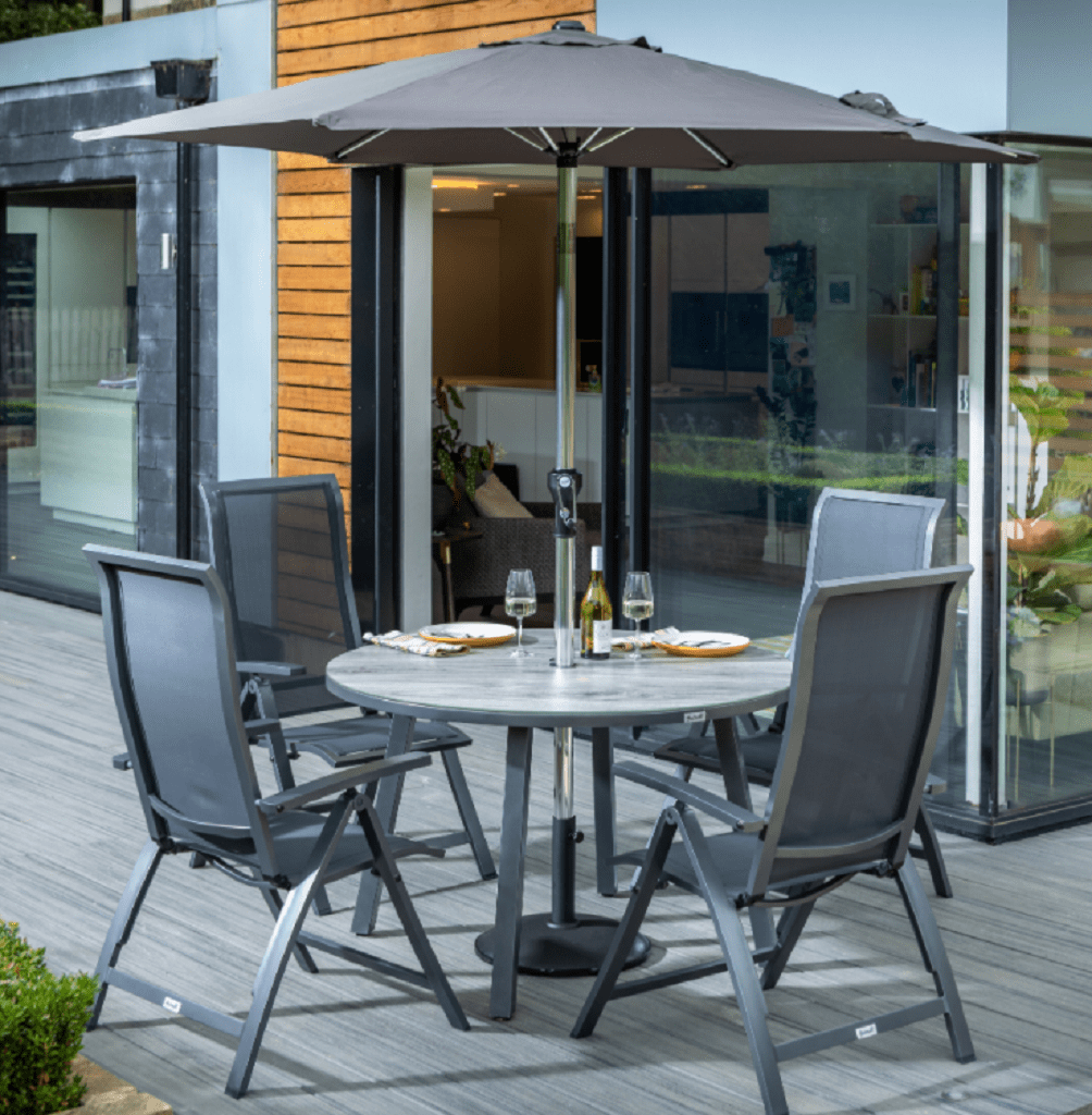 Hartman Garden Furniture Set Hartman Vienna 4 Seat Reclining Dining Set Xerix