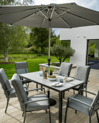 Hartman Garden Furniture Set Hartman Vienna 6 Seat Rectangular Set Xerix/Slate Grey