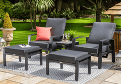 Hartman Garden Furniture Set Hartman Vienna Reclining Companion Set Xerix/Slate Grey