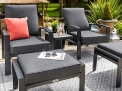 Hartman Garden Furniture Set Hartman Vienna Reclining Companion Set Xerix/Slate Grey