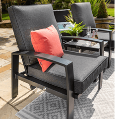 Hartman Garden Furniture Set Hartman Vienna Reclining Companion Set Xerix/Slate Grey