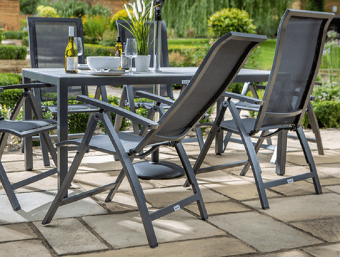 Hartman Garden Furniture Set Hartman Vienna Reclining Rectangular 6 Seat Set Xerix/Slate Grey