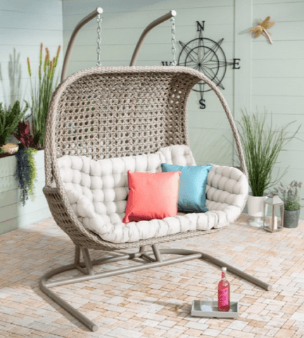 Hartman Garden Furniture Set Hartman Westbury Double Hanging Chair Beech/Dove