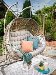 Hartman Garden Hanging Egg Chair Hartman Westbury Double Hanging Chair Beech/Dove