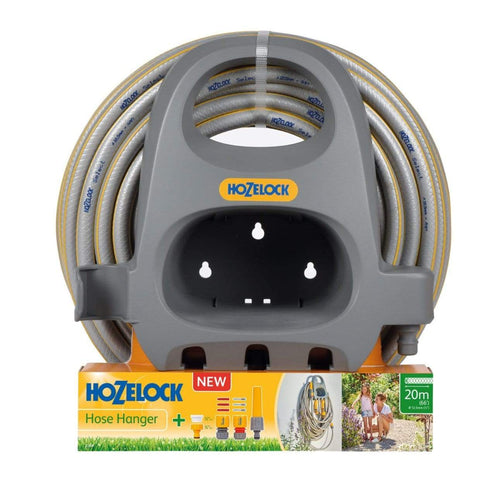 Hozelock Hose Reels & Pipes Hose Hanger with 20m Hose & Fittings
