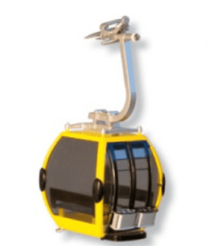 JägernDorfer Mini Scene JagernDorfer Mini Scene Cable Cabin Yellow/Black