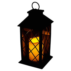 Jingles Lanterns Jingles Bronze Lantern With Flickering Candle B/O