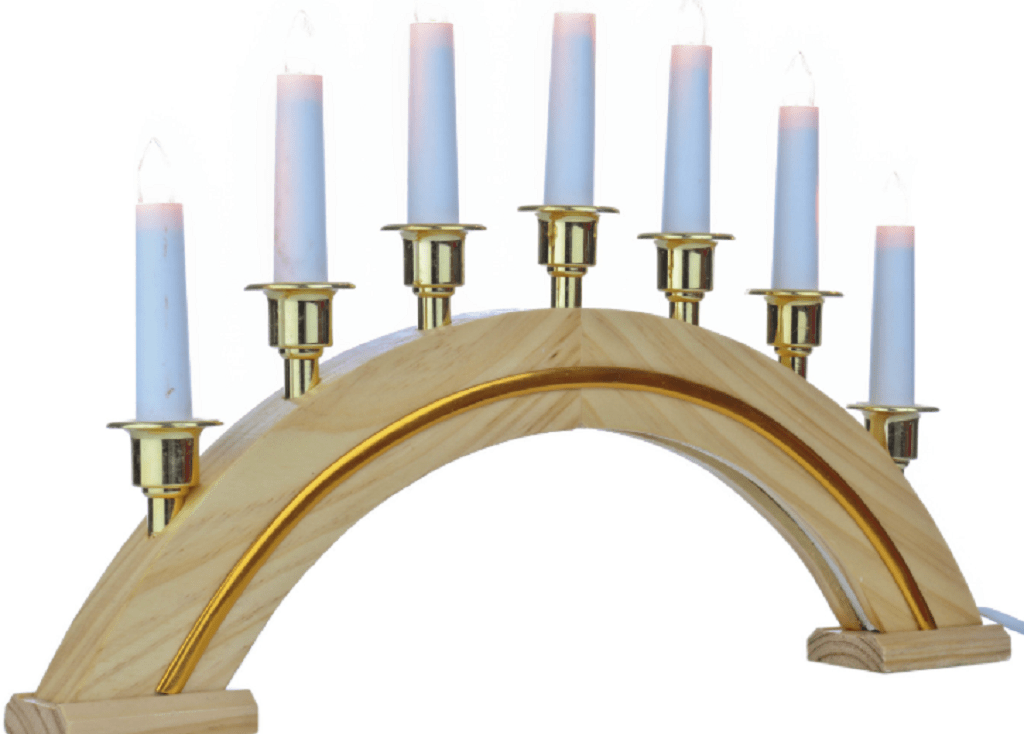 Jingles Christmas Indoor Lights Jingles Christmas LED 7 Lights Candlebridge Arched Pine