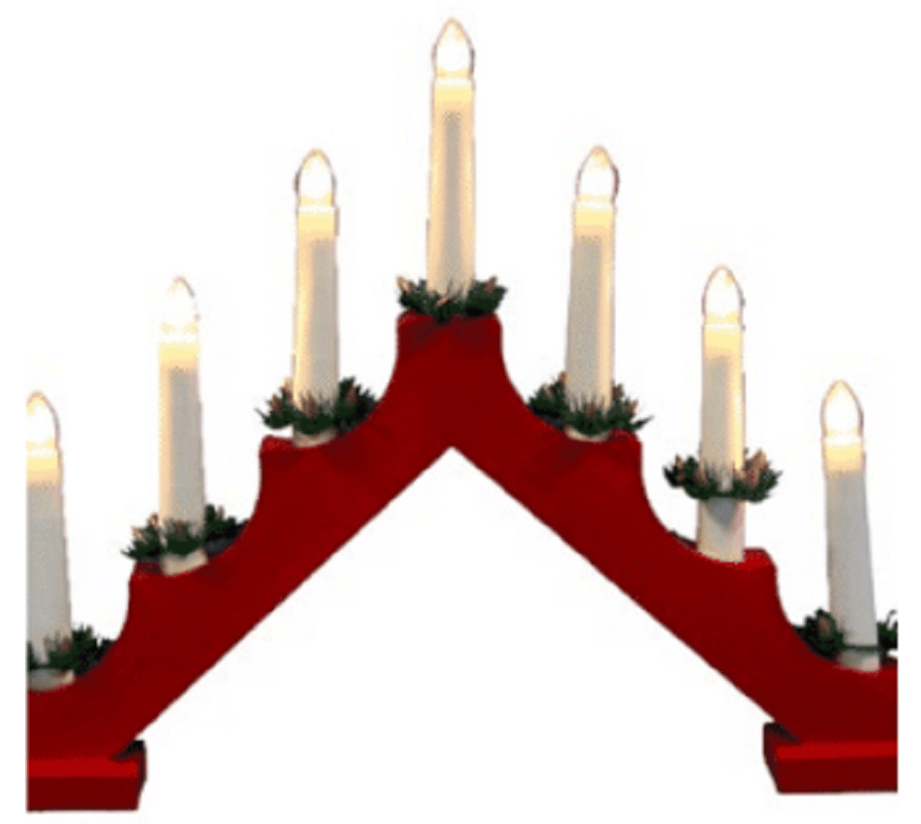 Jingles Christmas Indoor Lights Jingles Christmas Flickering LED Candlebridge Red