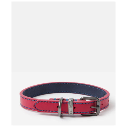 Joules Dog Collars & Leads Joules Pink Leather Collar