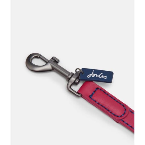 Joules Dog Collars & Leads Joules Pink Leather Lead 40"