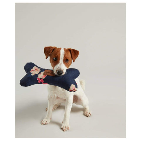 Joules Dog Toys Joules Plush Navy Floral Bone Dog Toy