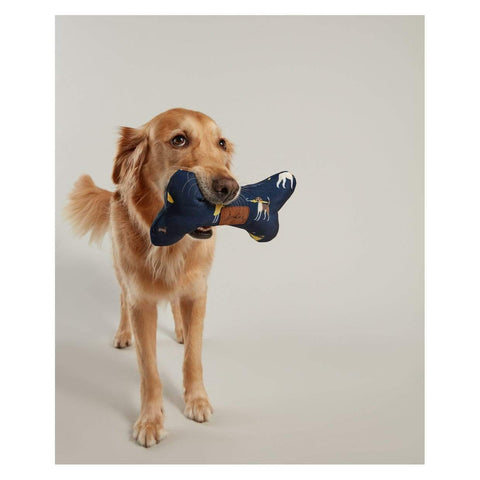 Joules Dog Toys Joules Raining Dogs Bone Navy Toy
