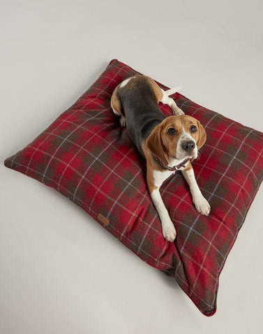 Joules Dog Beds & Mattresses Joules Red Heritage Tweed Dog Mattress