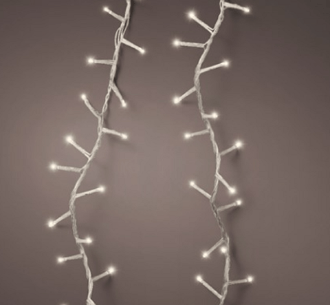 Kaemingk String Lights Kaemingk 8 Function Compact LED String Lights Clear/Warm white