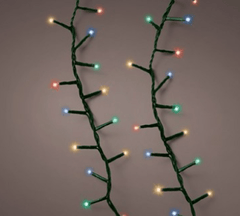 Kaemingk String Lights Kaemingk 8 Function Compact LED String Lights Green/Multi-colour